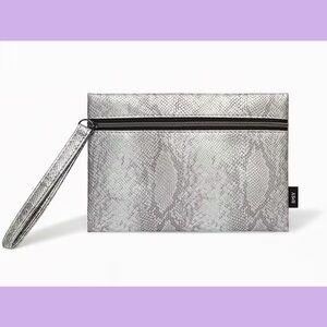 3 for $16 - NEW Ipsy Silver Snakeskin Cosmetic Bag